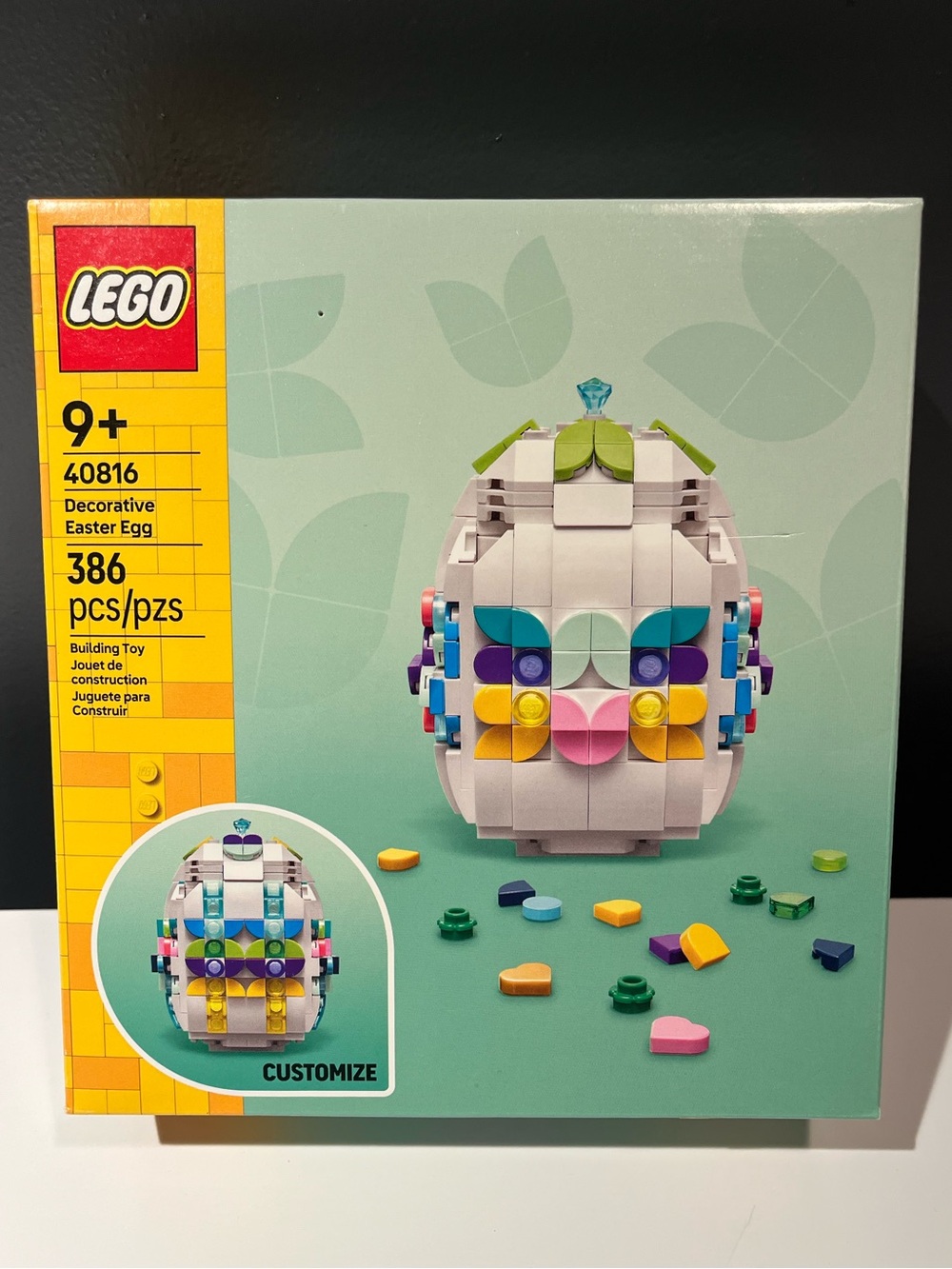 New in Box LEGO 40816 Decorative Easter Egg Building Block Set